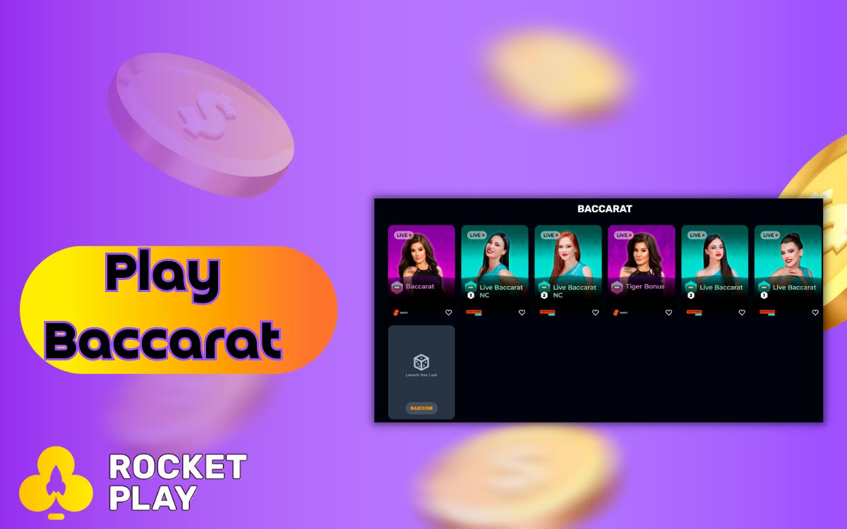 Play Baccarat at RocketPlay