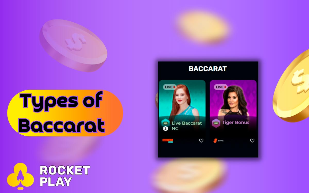 Types of Baccarat at RocketPlay Casino Australia